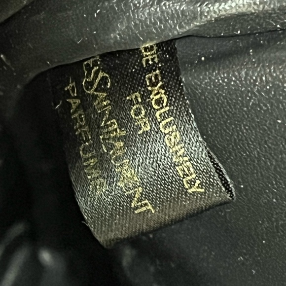 Yves St Laurent Round Bag with Gold Accent- vintage perfume rare bag - Picture 5 of 7